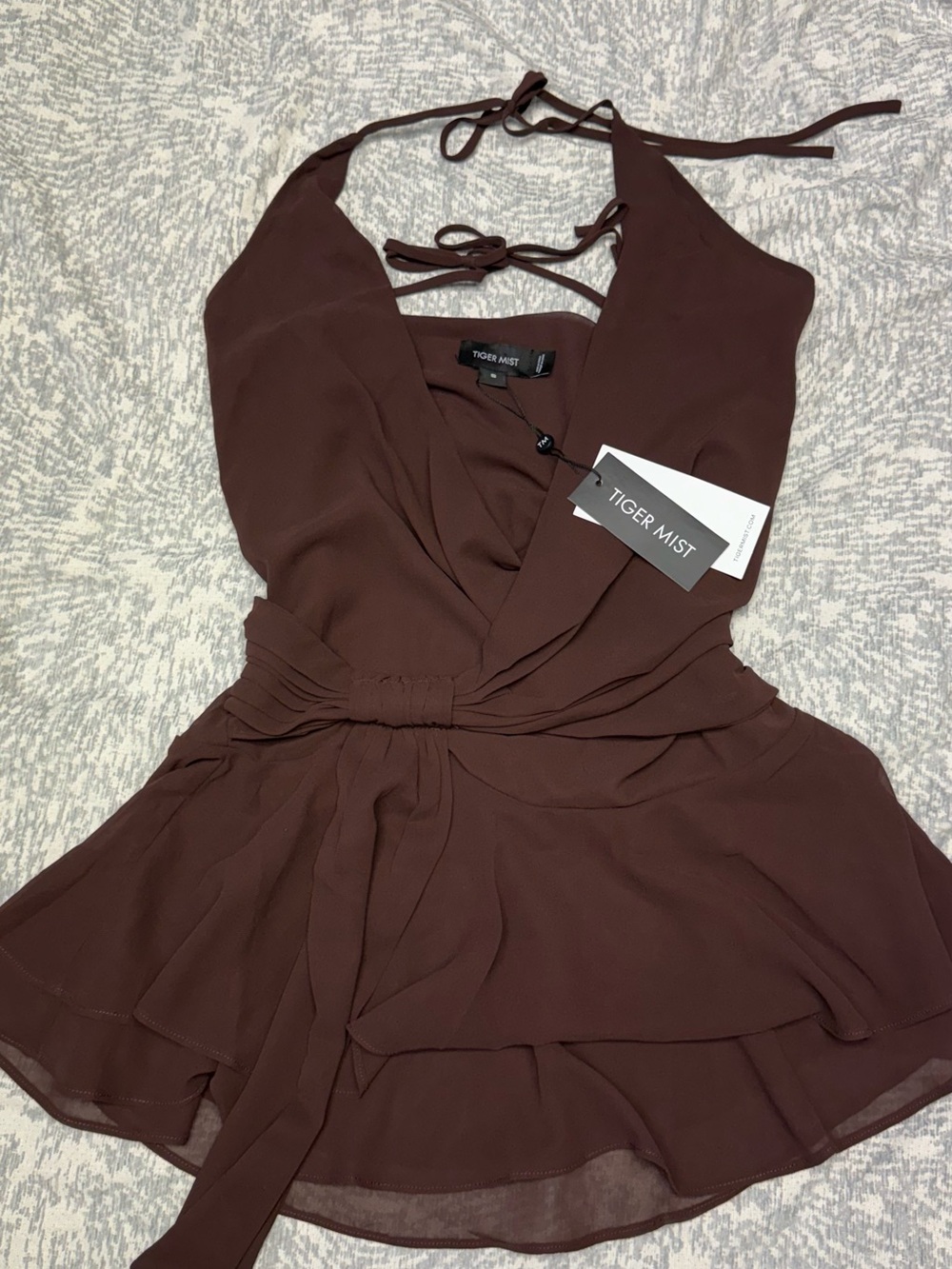 Tiger Mist Chocolate Brown Dress